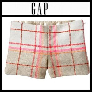 NWT GAP Kids Pink and Cream Wool Blend Shorts